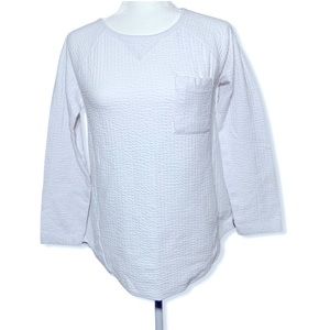 Soft Surroundings Small White Vivi Textured Shirt